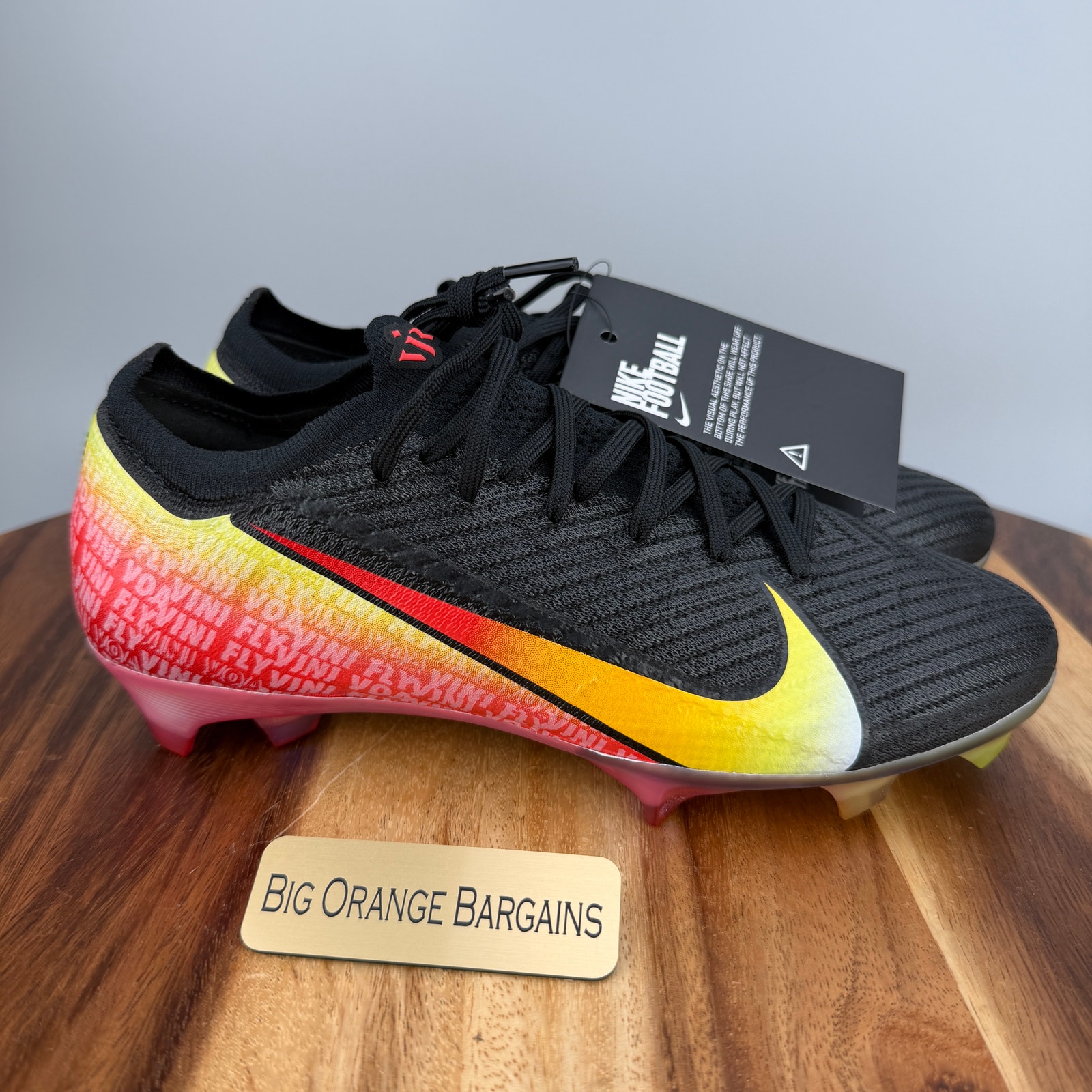 Nike Zoom Mercurial Vapor 16 Elite Fg X Vini Jr. Soccer Ib2356-001 Men’s 6.5 Nwt